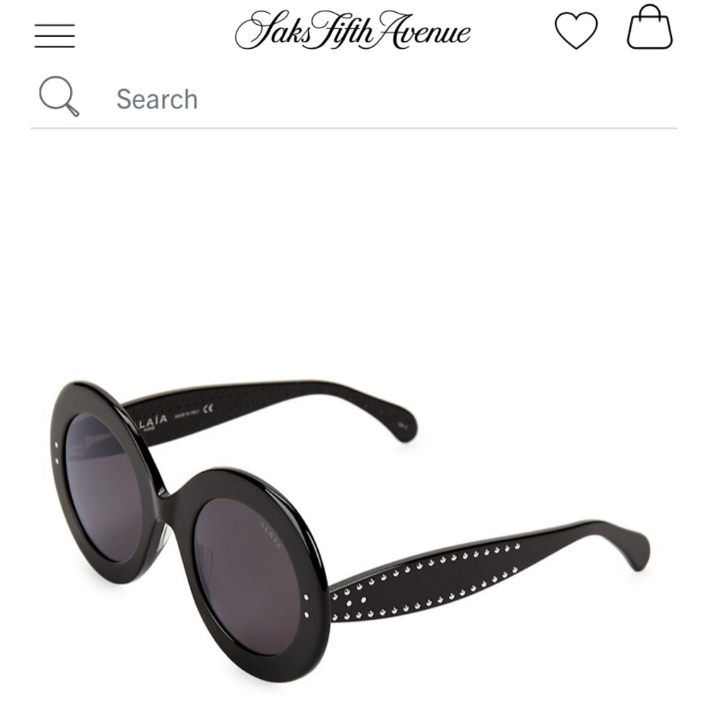 Alaia 50mm Round Sunglasses